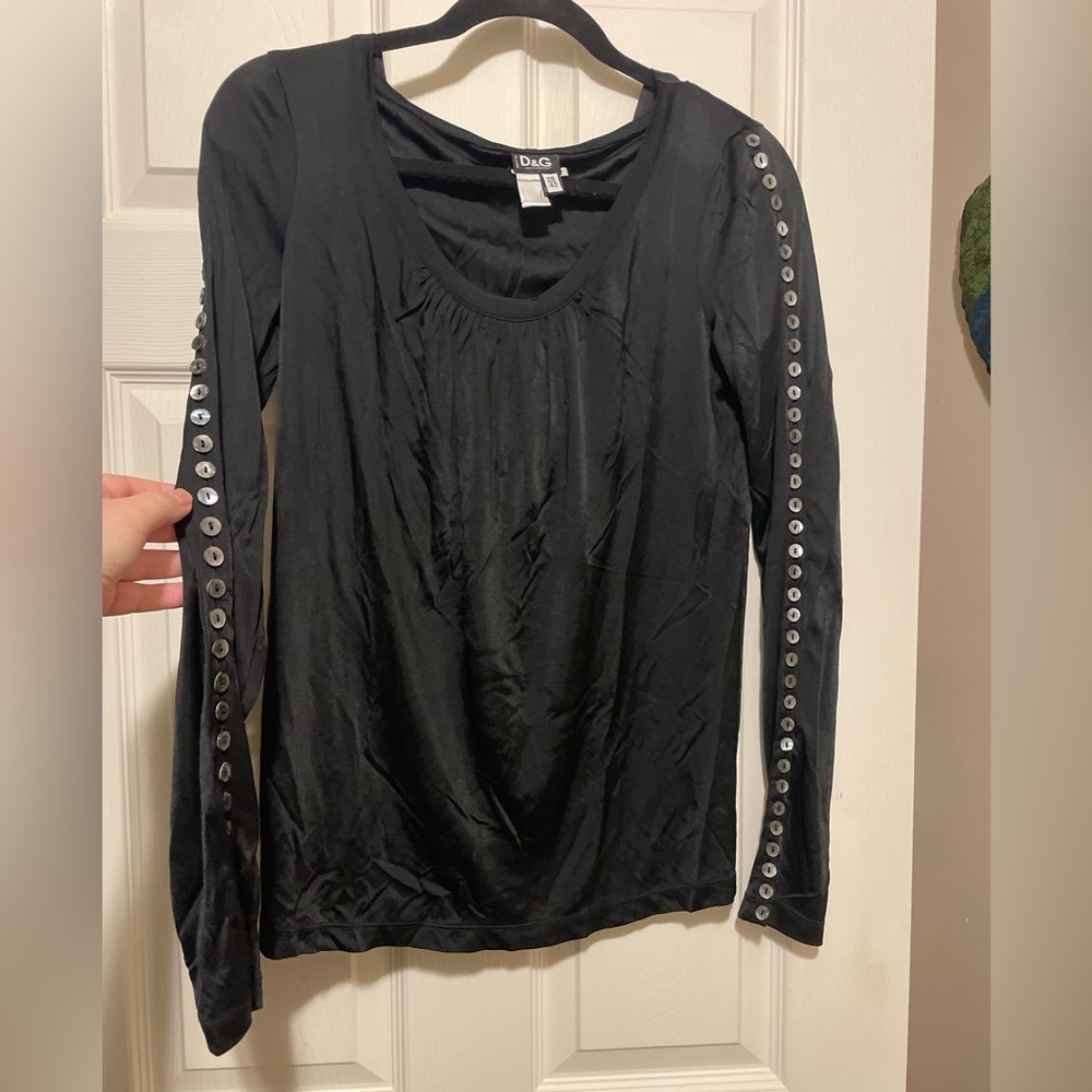 Dolce & Gabbana Black Cowl Neck Hoodie